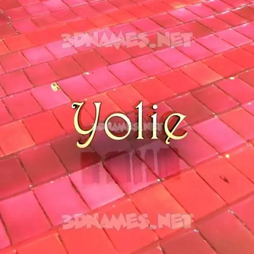 yolie in Red Tiles style - 3D name wallpaper yolie in Red Tiles style - 3D name wallpaper