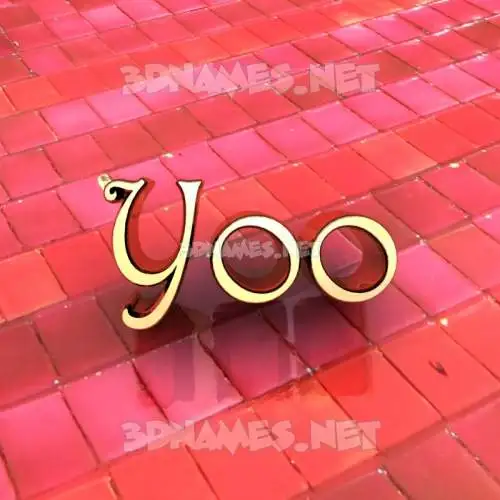yoo in Red Tiles style - 3D name wallpaper yoo in Red Tiles style - 3D name wallpaper
