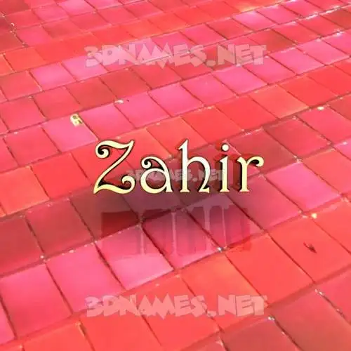 zahir in Red Tiles style - 3D name wallpaper zahir in Red Tiles style - 3D name wallpaper