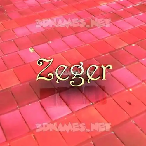 zeger in Red Tiles style - 3D name wallpaper zeger in Red Tiles style - 3D name wallpaper