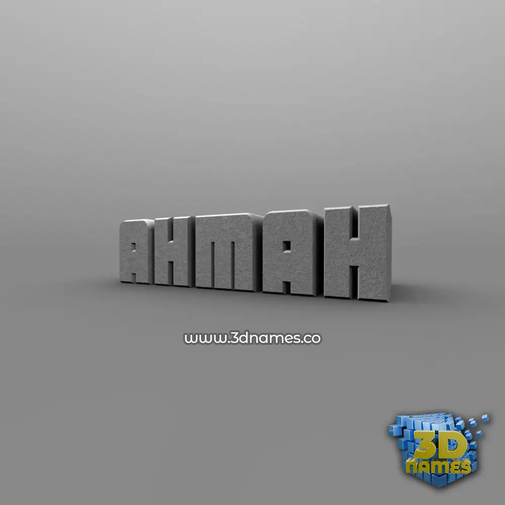 ahmah in Solid Grey style - 3D name wallpaper ahmah in Solid Grey style - 3D name wallpaper