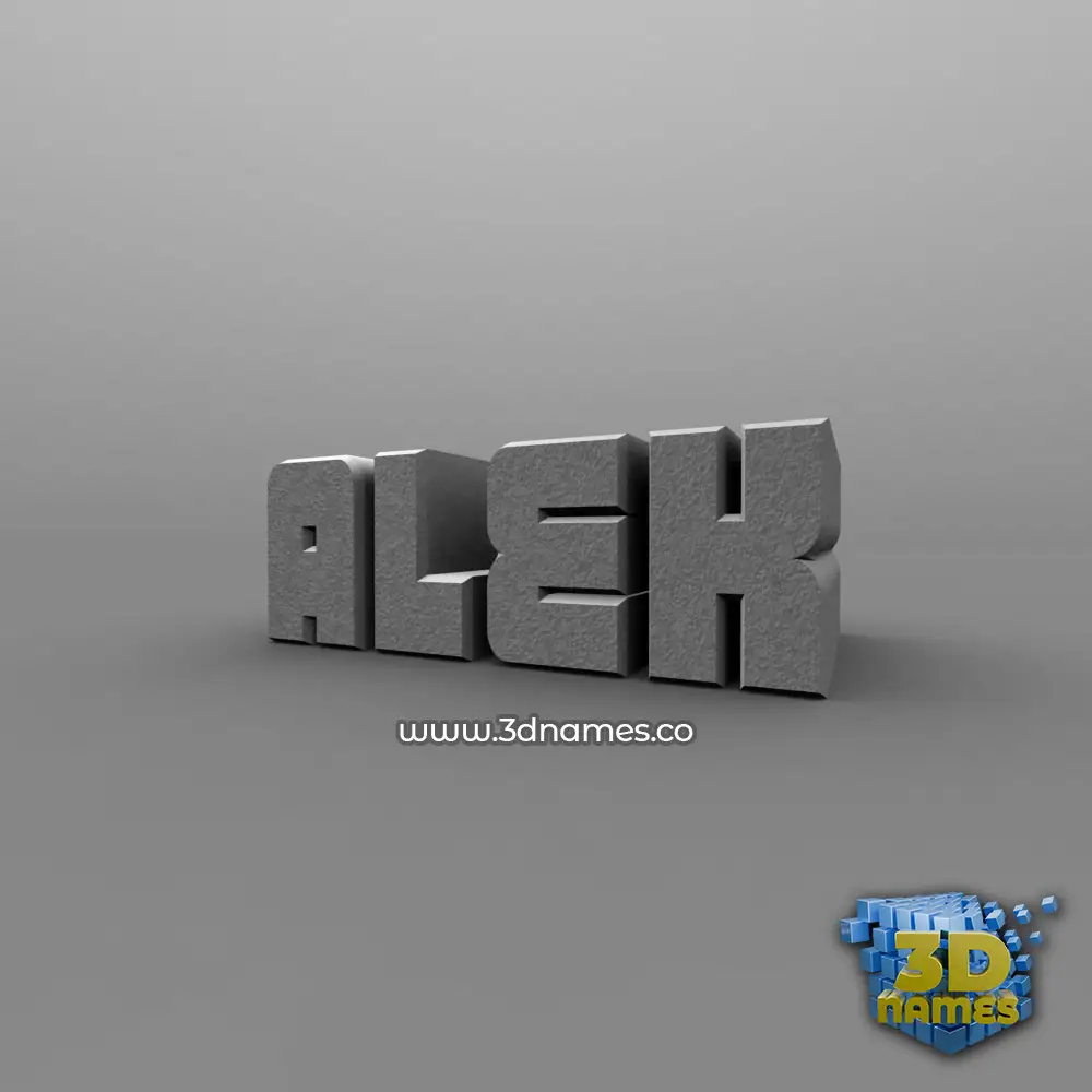 alek in Solid Grey style - 3D name wallpaper alek in Solid Grey style - 3D name wallpaper