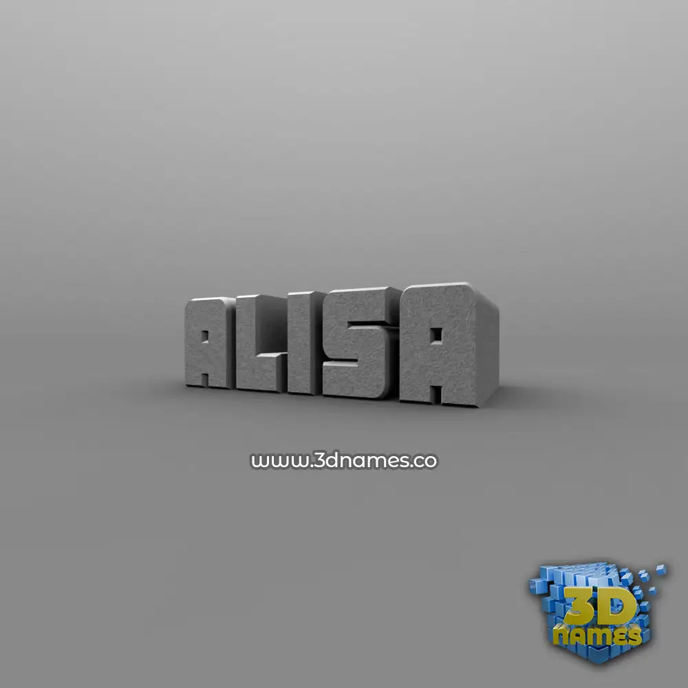 alisa in Solid Grey style - 3D name wallpaper alisa in Solid Grey style - 3D name wallpaper