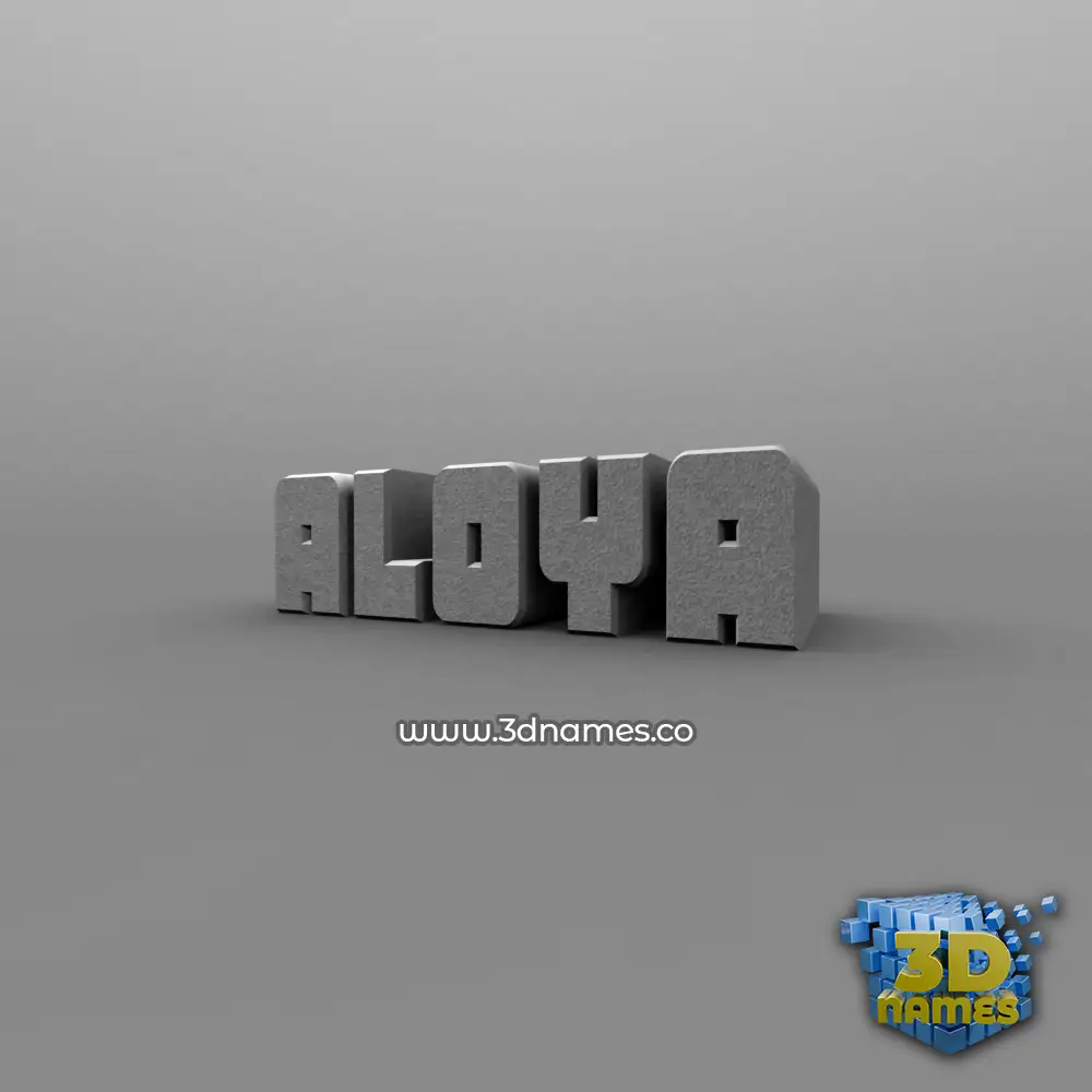 aloya in Solid Grey style - 3D name wallpaper aloya in Solid Grey style - 3D name wallpaper