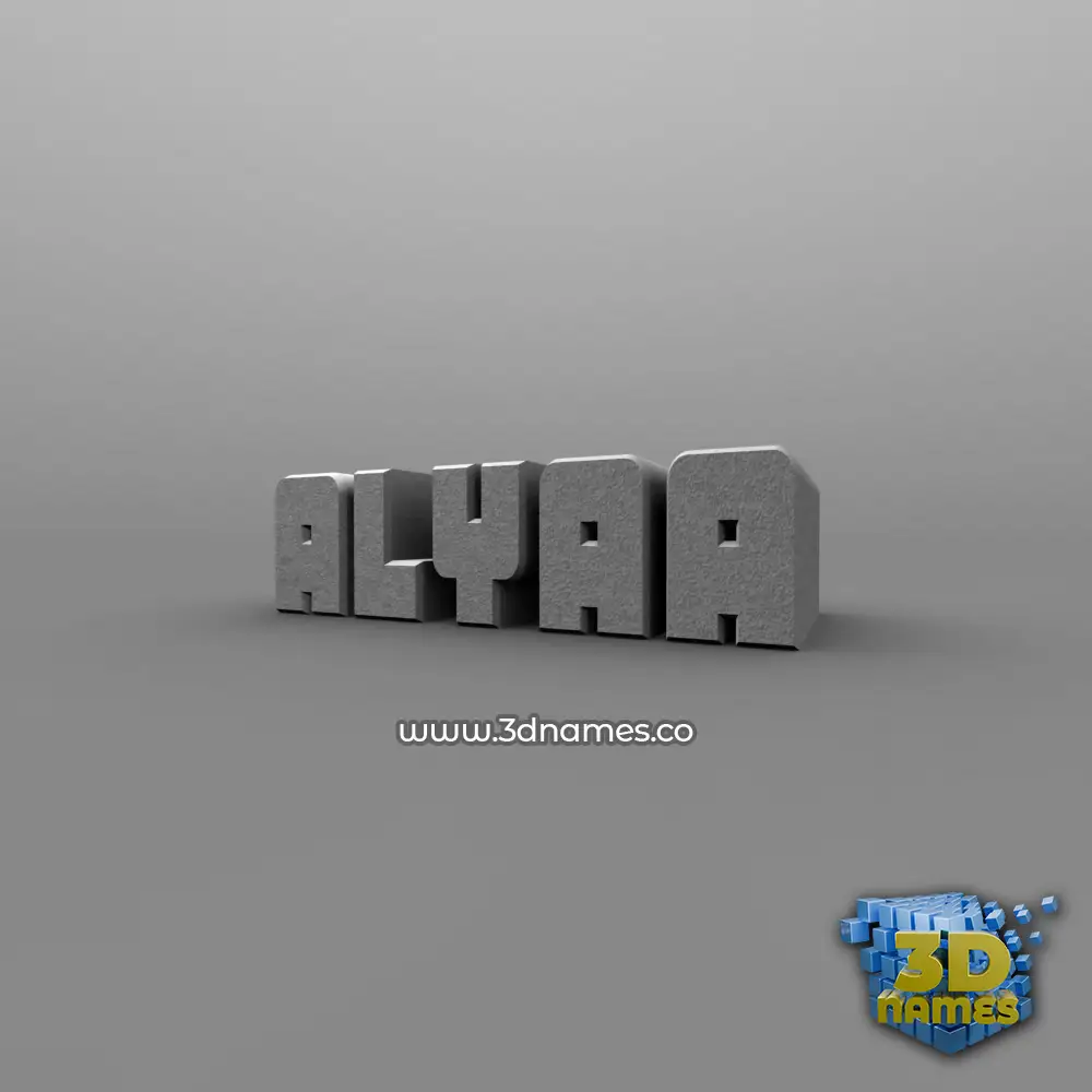 alyaa in Solid Grey style - 3D name wallpaper alyaa in Solid Grey style - 3D name wallpaper