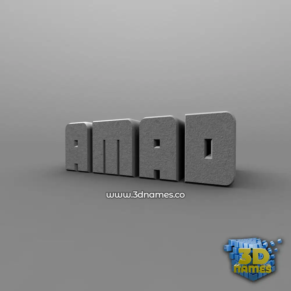 amad in Solid Grey style - 3D name wallpaper amad in Solid Grey style - 3D name wallpaper