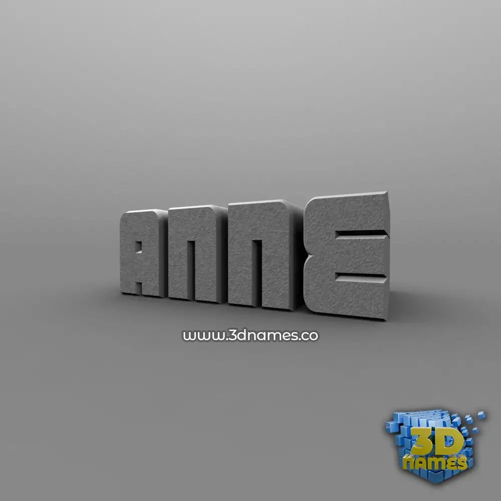 anne in Solid Grey style - 3D name wallpaper