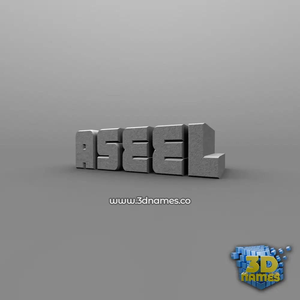 aseel in Solid Grey style - 3D name wallpaper aseel in Solid Grey style - 3D name wallpaper