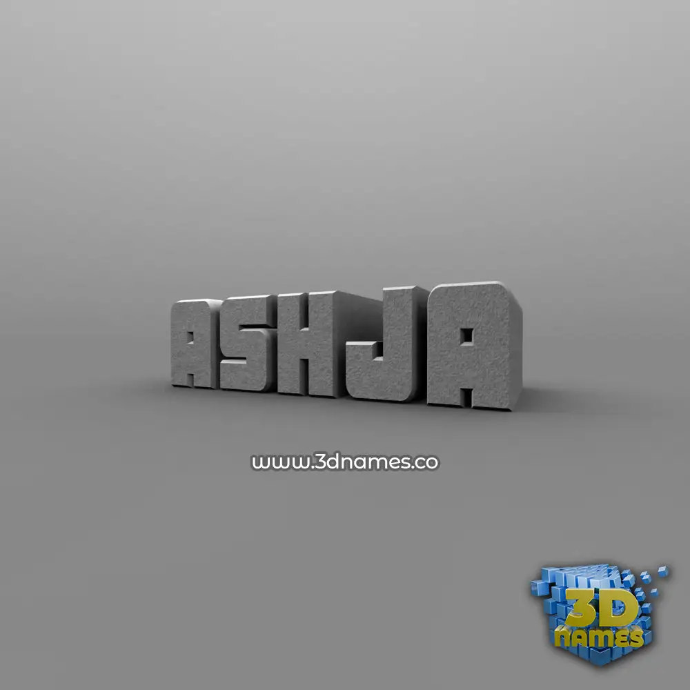 ashja in Solid Grey style - 3D name wallpaper ashja in Solid Grey style - 3D name wallpaper