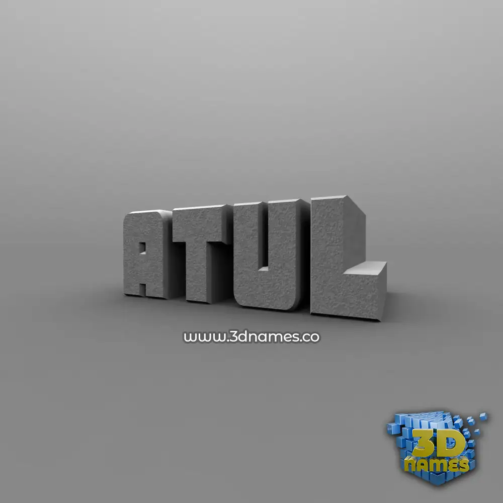 atul in Solid Grey style - 3D name wallpaper atul in Solid Grey style - 3D name wallpaper
