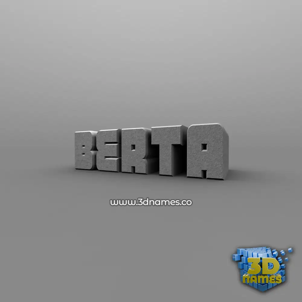 berta in Solid Grey style - 3D name wallpaper berta in Solid Grey style - 3D name wallpaper