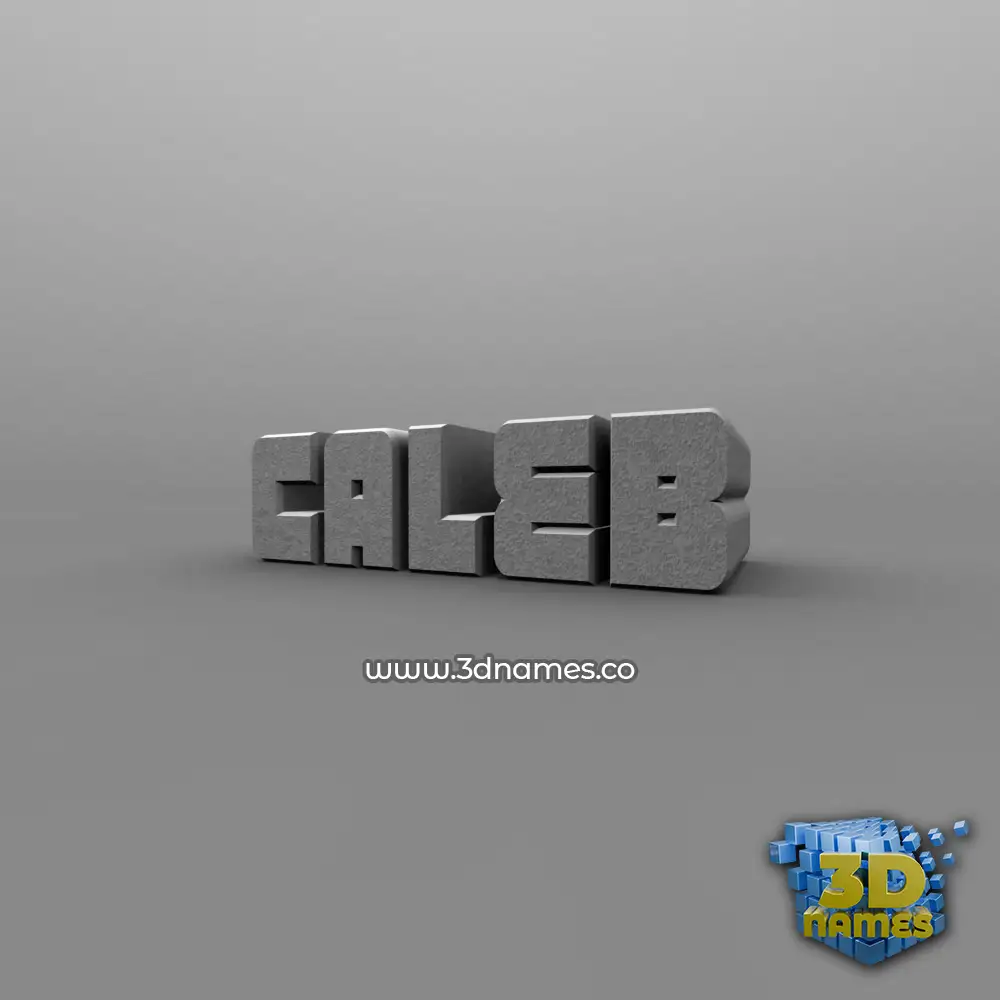 caleb in Solid Grey style - 3D name wallpaper