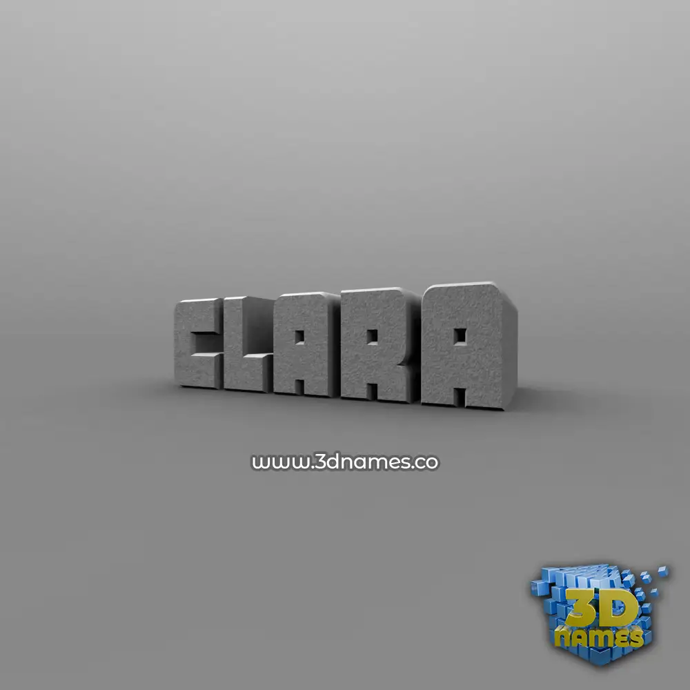 clara in Solid Grey style - 3D name wallpaper clara in Solid Grey style - 3D name wallpaper