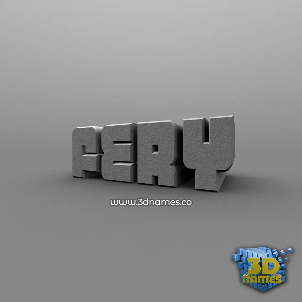 fery in Solid Grey style - 3D name wallpaper