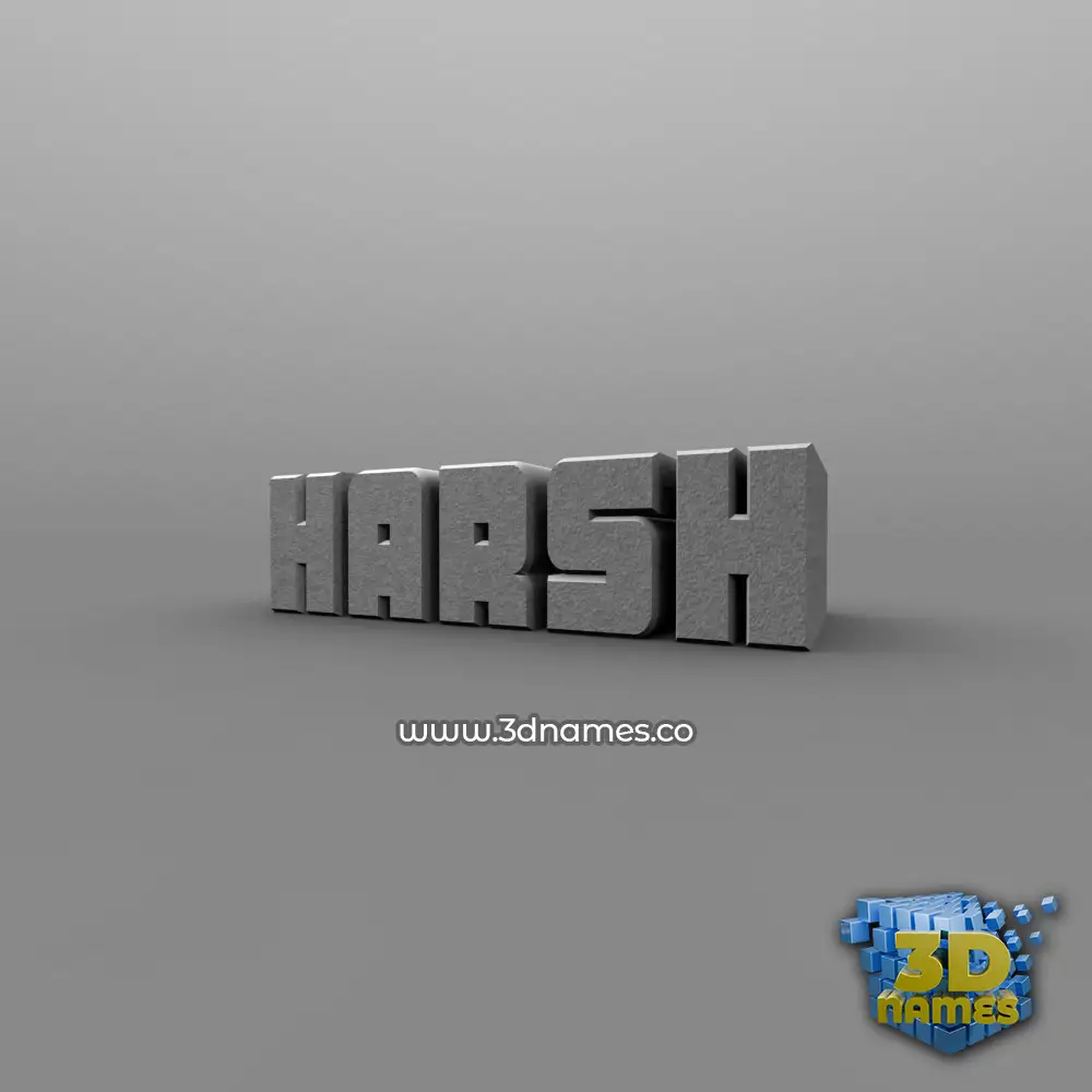Preview of Solid Grey 3D name for "harsh"