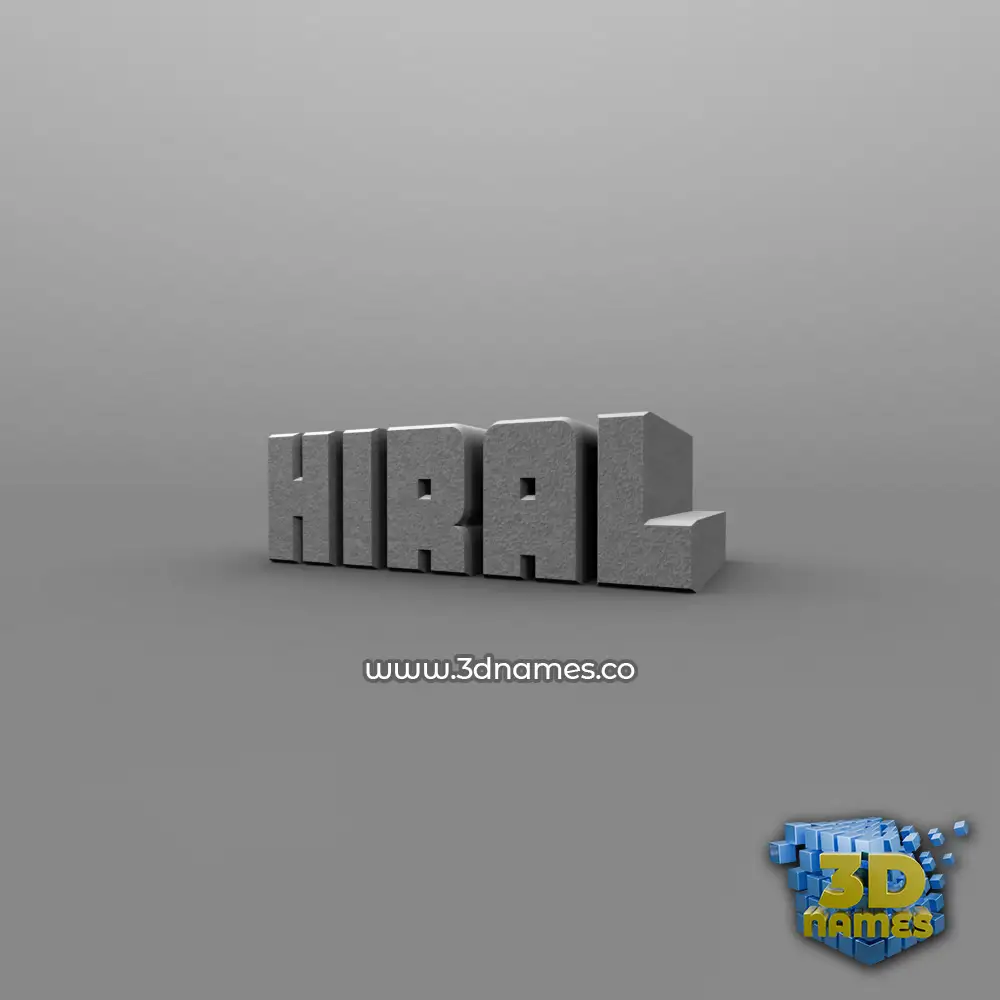 hiral in Solid Grey style - 3D name wallpaper hiral in Solid Grey style - 3D name wallpaper