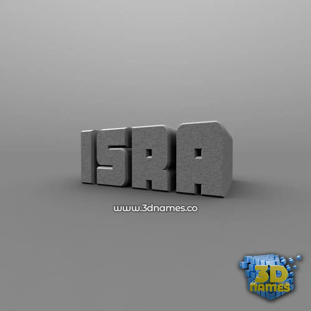 isra in Solid Grey style - 3D name wallpaper isra in Solid Grey style - 3D name wallpaper