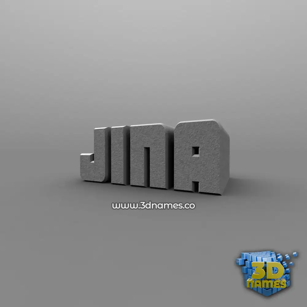 jina in Solid Grey style - 3D name wallpaper jina in Solid Grey style - 3D name wallpaper