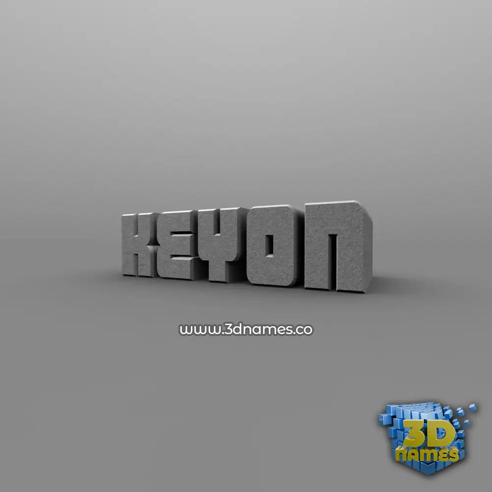 keyon in Solid Grey style - 3D name wallpaper keyon in Solid Grey style - 3D name wallpaper
