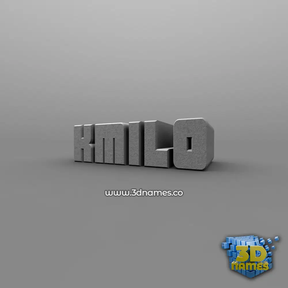 kmilo in Solid Grey style - 3D name wallpaper kmilo in Solid Grey style - 3D name wallpaper