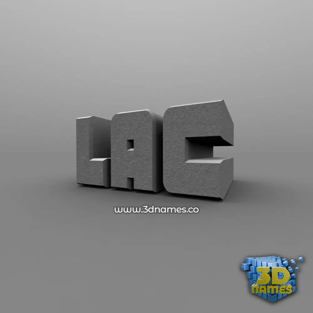 lac in Solid Grey style - 3D name wallpaper lac in Solid Grey style - 3D name wallpaper