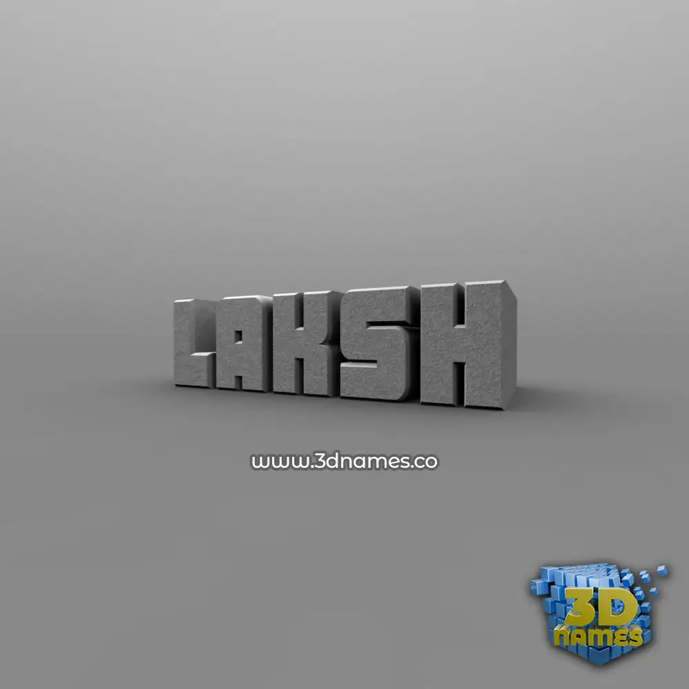 laksh in Solid Grey style - 3D name wallpaper laksh in Solid Grey style - 3D name wallpaper