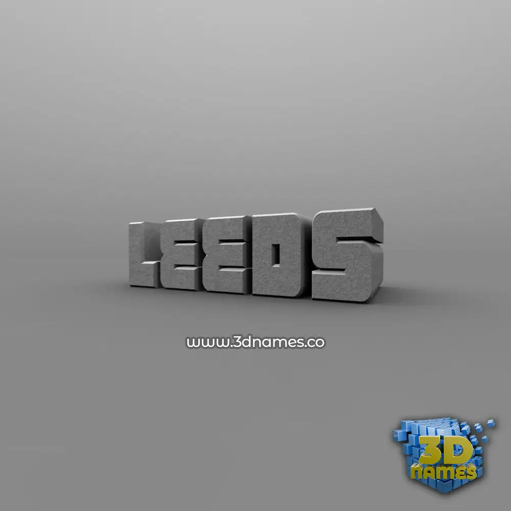 leeds in Solid Grey style - 3D name wallpaper leeds in Solid Grey style - 3D name wallpaper
