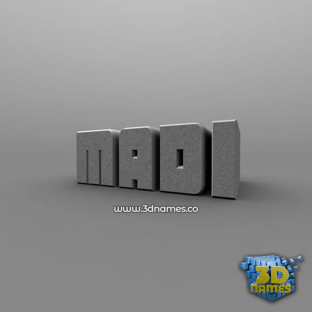 madi in Solid Grey style - 3D name wallpaper madi in Solid Grey style - 3D name wallpaper