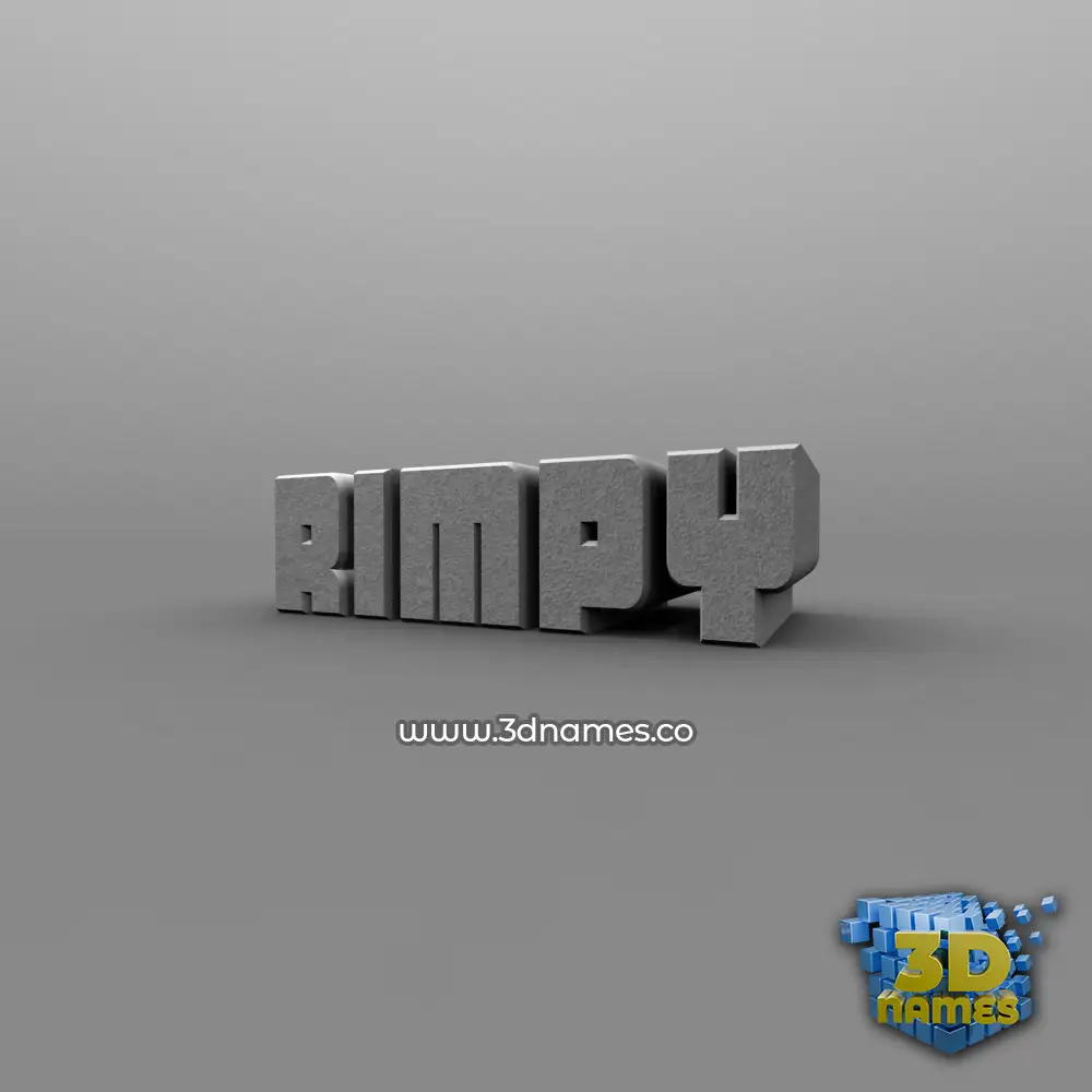 rimpy in Solid Grey style - 3D name wallpaper rimpy in Solid Grey style - 3D name wallpaper
