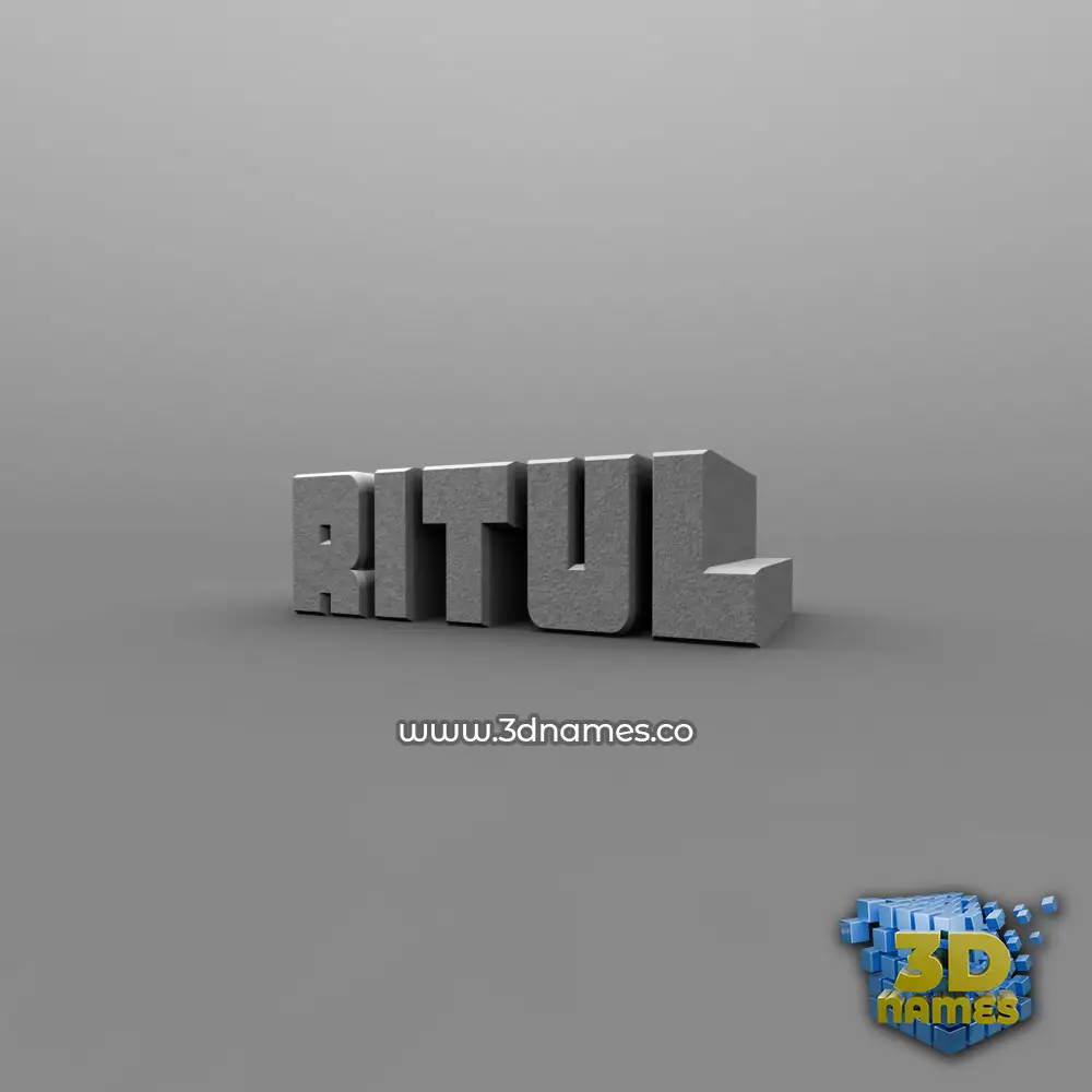 ritul in Solid Grey style - 3D name wallpaper ritul in Solid Grey style - 3D name wallpaper