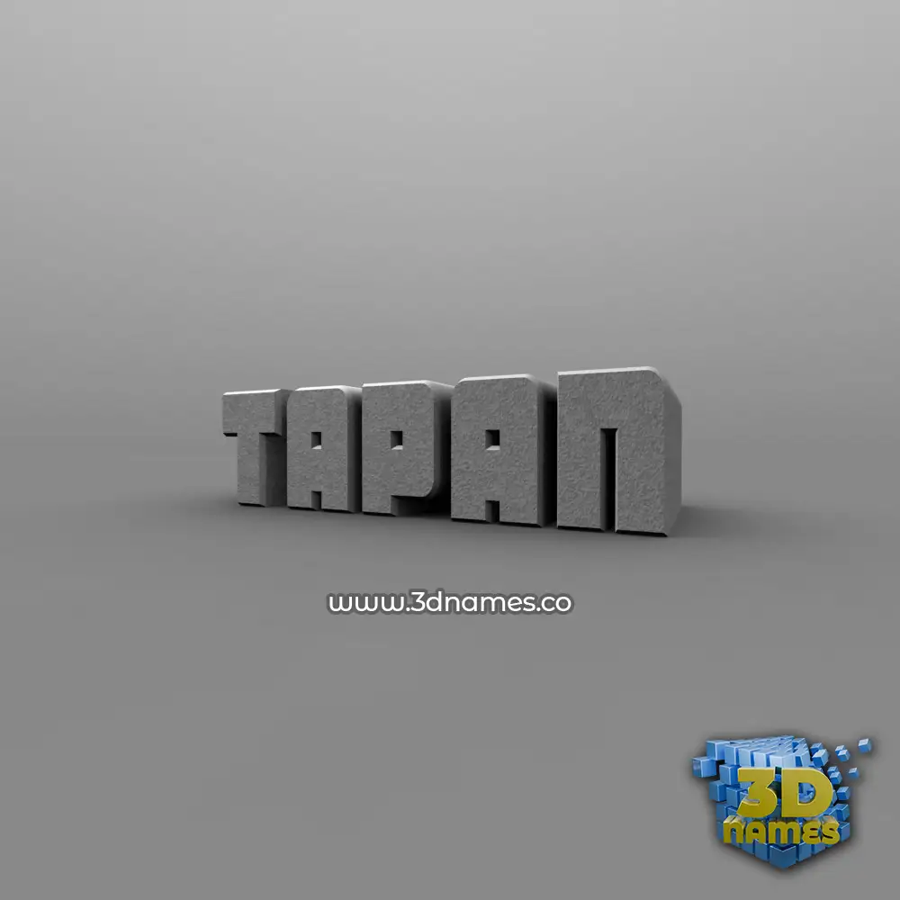 tapan in Solid Grey style - 3D name wallpaper tapan in Solid Grey style - 3D name wallpaper
