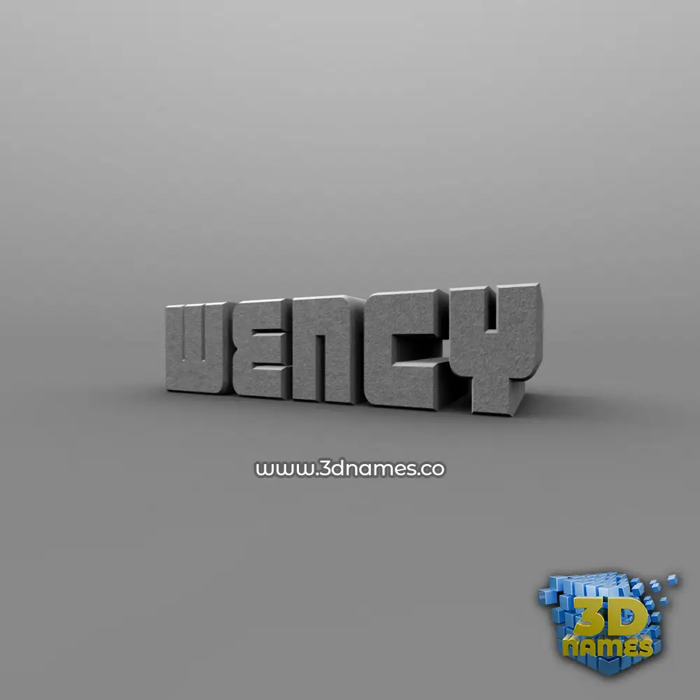 wency in Solid Grey style - 3D name wallpaper wency in Solid Grey style - 3D name wallpaper