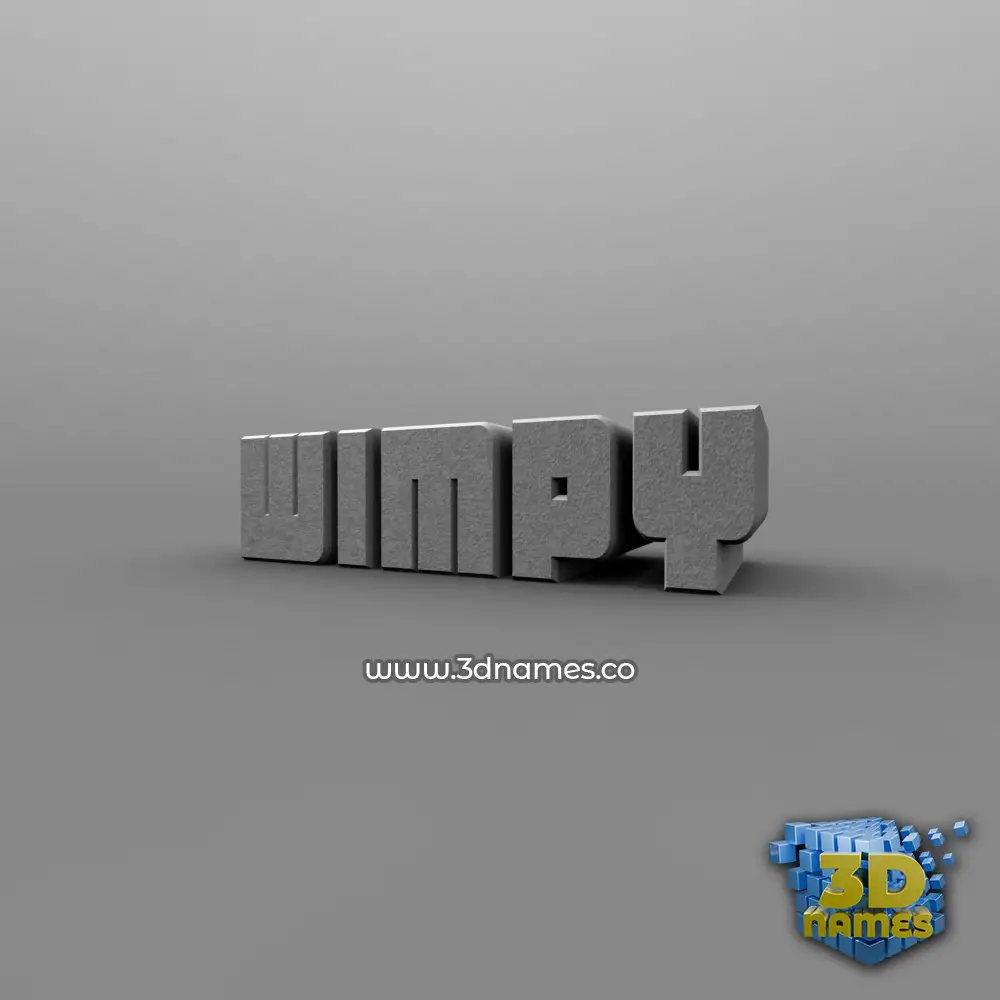 wimpy in Solid Grey style - 3D name wallpaper wimpy in Solid Grey style - 3D name wallpaper