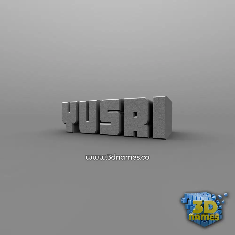 yusri in Solid Grey style - 3D name wallpaper yusri in Solid Grey style - 3D name wallpaper