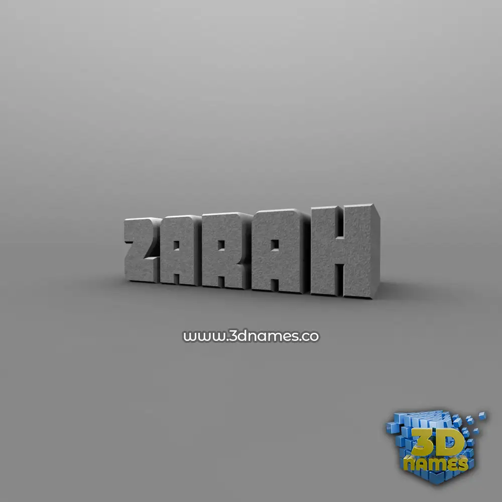zarah in Solid Grey style - 3D name wallpaper zarah in Solid Grey style - 3D name wallpaper