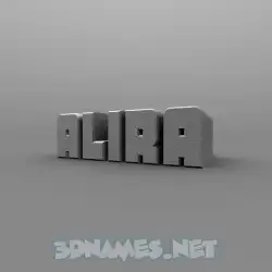 alira in Solid Grey style - 3D name wallpaper