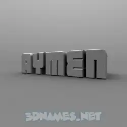 aymen in Solid Grey style - 3D name wallpaper