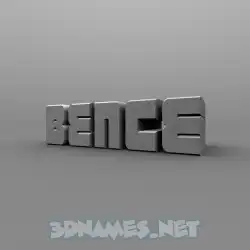 bence in Solid Grey style - 3D name wallpaper