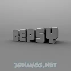 bepsy in Solid Grey style - 3D name wallpaper