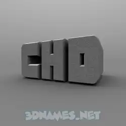 chd in Solid Grey style - 3D name wallpaper