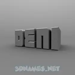 deni in Solid Grey style - 3D name wallpaper