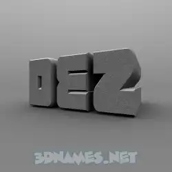 dez in Solid Grey style - 3D name wallpaper