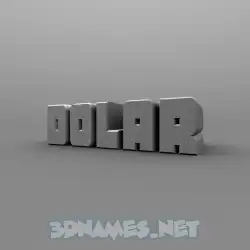 dolar in Solid Grey style - 3D name wallpaper