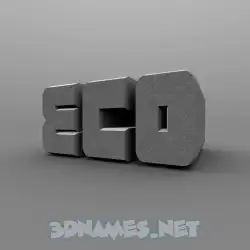 eco in Solid Grey style - 3D name wallpaper