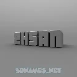 ehsan in Solid Grey style - 3D name wallpaper