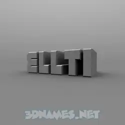 ellti in Solid Grey style - 3D name wallpaper