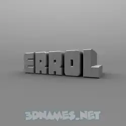 errol in Solid Grey style - 3D name wallpaper