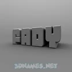 fady in Solid Grey style - 3D name wallpaper