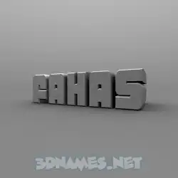 fahas in Solid Grey style - 3D name wallpaper