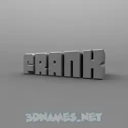 frank in Solid Grey style - 3D name wallpaper